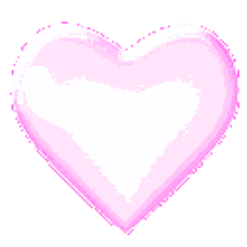 Gif animé coeur rose pale